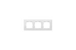 Simon 8200630-200 Рамка на 3 поста, белый/черный, S82D