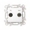 Simon 2410485-030 Розетка TV-SAT проходная, белый, S24