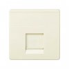 Simon 27087-32 Накладка прямая со шторкой на 1 разъем RJ45, сл.кость, S27