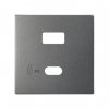 Simon 8201296-096 Накладка для заряд.устройства USB A+C, мат.титан, S82C