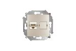 Simon 1591480-034 Розетка телефонная RJ11, шампань, S15