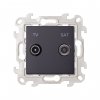 Simon 2410486-038 Розетка TV-SAT оконечная, графит, S24