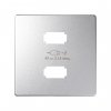 Simon 8221096-093 Накладка для заряд.устройства 2xUSB, мат.алюминий, S82D
