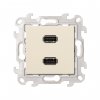 Simon 2411090-031 Розетка 2xUSB 2.0 (передача данных), сл.кость, S24