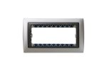 Simon 82854-33 Рамка на 5 узких мех-мов, металл, алюминий/графит, S82Centr