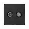 Simon K130A-14 Розетка TV+SAT, графит, K45, Connect