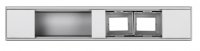 Simon KFC105NL2-9 Офиблок Compact алюминиевый, 5+2 мех-ма проходной