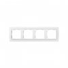 Simon 82640-30 Рамка на 4 поста, белый/белый, S82