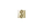 Simon 1590459-031 Розетка двойная моноблок Schuko 2x2Р+Е, 16A 250В