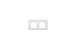 Simon 8200620-203 Рамка на 2 поста, белый/розовый, S82D