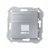 Simon 82005-33 Накладка прямая со шторкой и суппортом на 1 разъем RJ45