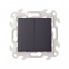Simon 2410397-038 Двухклавишный переключатель (проходной), 10AX 250В