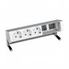 Simon 42503000-133 Настольный x5 розеточный блок, 3х2P+E, 2 пустых модуля