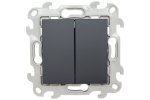 Simon 2450398-038 Двухклавишный выключатель, 10AX 250В