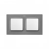 Simon 8200627-092 Рамка на 2 поста, мат.серый, S82C