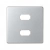 Simon 8201090-033 Накладка для розетки 2хUSB 2.0, алюминий, S82