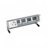 Simon 42501000-133 Настольный x5 розеточный блок, 1х2P+E, 4 пустых модуля