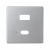 Simon 8201296-093 Накладка для заряд.устройства USB A+C, мат.алюминий, S82D