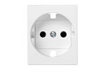 Simon 82041-50 Накладка со шторками для розетки Schuko 2Р+Е, белый, S82Centr