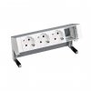 Simon 42403000-133 Настольный x4 розеточный блок, 3х2P+E, 1 пустой модуль