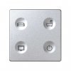Simon 8000643-093 Сенсорная 4-кн панель, Т1 маркировка