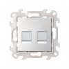 Simon 2450593-033 Розетка информационная 2xRJ45 Cat.5e UTP