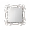 Simon 2450392-033 Двухклавишный выключатель с подсветкой, 10AX 250В