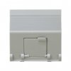 Simon 27081-37 Накладка наклонная со шторкой на 1 разъем RJ45