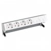 Simon 42604040-133 Настольный x6 розеточный блок, 4x2P+E, 4хRJ45