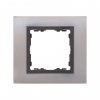 Simon 82817-37 Рамка на 1 пост, металл, нерж.сталь/графит, S82N