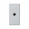 Simon K123B-8 Розетка узкая Mini-Jack 3,5мм, алюминий, K45, Connect