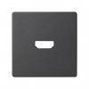 Simon 8201094-038 Накладка для розетки HDMI, графит, S82