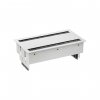 Simon 46604000-130 Двусторонний врезной x12 розеточный блок, щетка, 8x2P+E