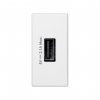 Simon K126D-9 Зарядное устройство узкое USB A 10W, 230В