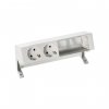 Simon 42402000-130 Настольный x4 розеточный блок, 2х2P+E, 2 пустых модуля