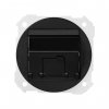 Simon 88081-38 Накладка наклонная со шторкой и суппортом на 1 разъем RJ45, графит, S88