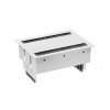 Simon 46403020-130 Двусторонний врезной x8 розеточный блок, щетка, 6x2P+E, 4xRJ45