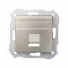 Simon 82005-34 Накладка прямая со шторкой и суппортом на 1 разъем RJ45