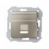 Simon 8200005-094 Накладка прямая со шторкой и суппортом на 1 разъем RJ45