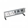 Simon 42502000-133 Настольный x5 розеточный блок, 2х2P+E, 3 пустых модуля