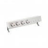 Simon 42604040-130 Настольный x6 розеточный блок, 4x2P+E, 4хRJ45