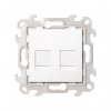 Simon 2450593-030 Розетка информационная 2xRJ45 Cat.5e UTP