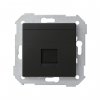 Simon 8200005-098 Накладка прямая со шторкой и суппортом на 1 разъем RJ45