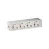 Simon 45404000-130 Врезной x4 розеточный блок, планка, 4x2P+E