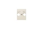 Simon 82097-51 Накладка для розетки R-TV+SAT с пикт."R-TV SAT", сл.кость, S82Centr