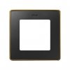 Simon 8201610-395 Рамка на 1 пост, мат.черный/металл.золото, S82D