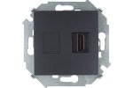Simon 1591407-038 Розетка HDMI v1.4, графит, S15
