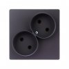 Simon 2450457-038 Розетка двойная 2x2Р, 16A 250В