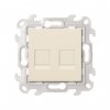 Simon 2450593-031 Розетка информационная 2xRJ45 Cat.5e UTP