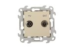 Simon 2410487-031 Розетка TV-SAT одиночная, сл.кость, S24
